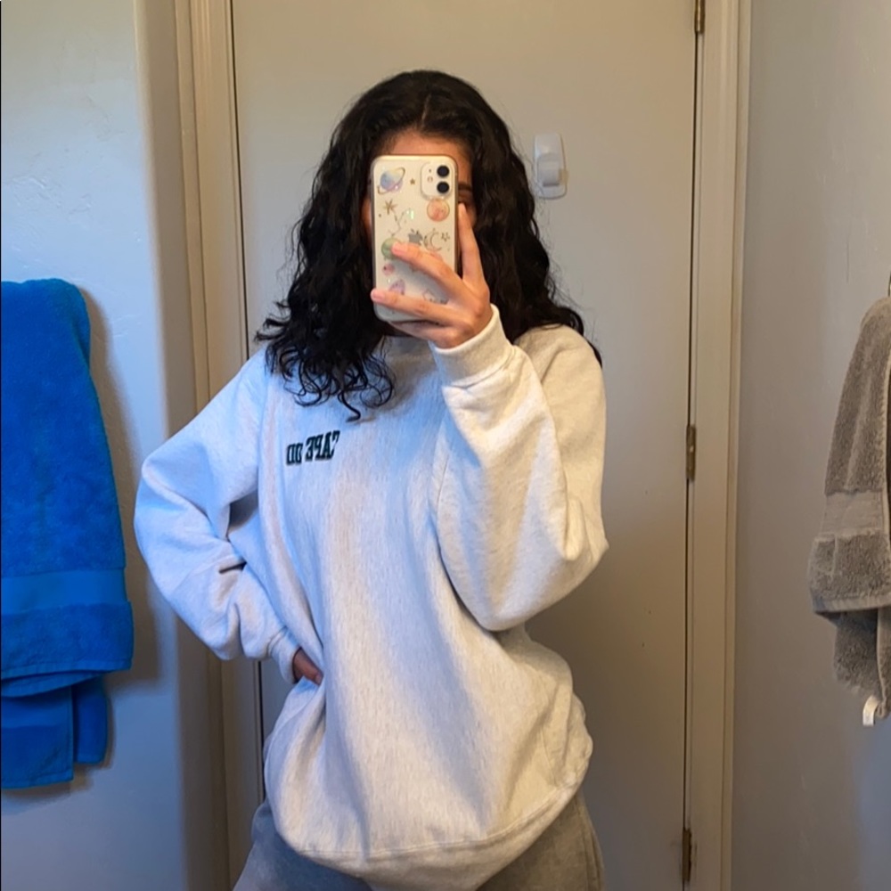 Baggy crew neck sweatshirt